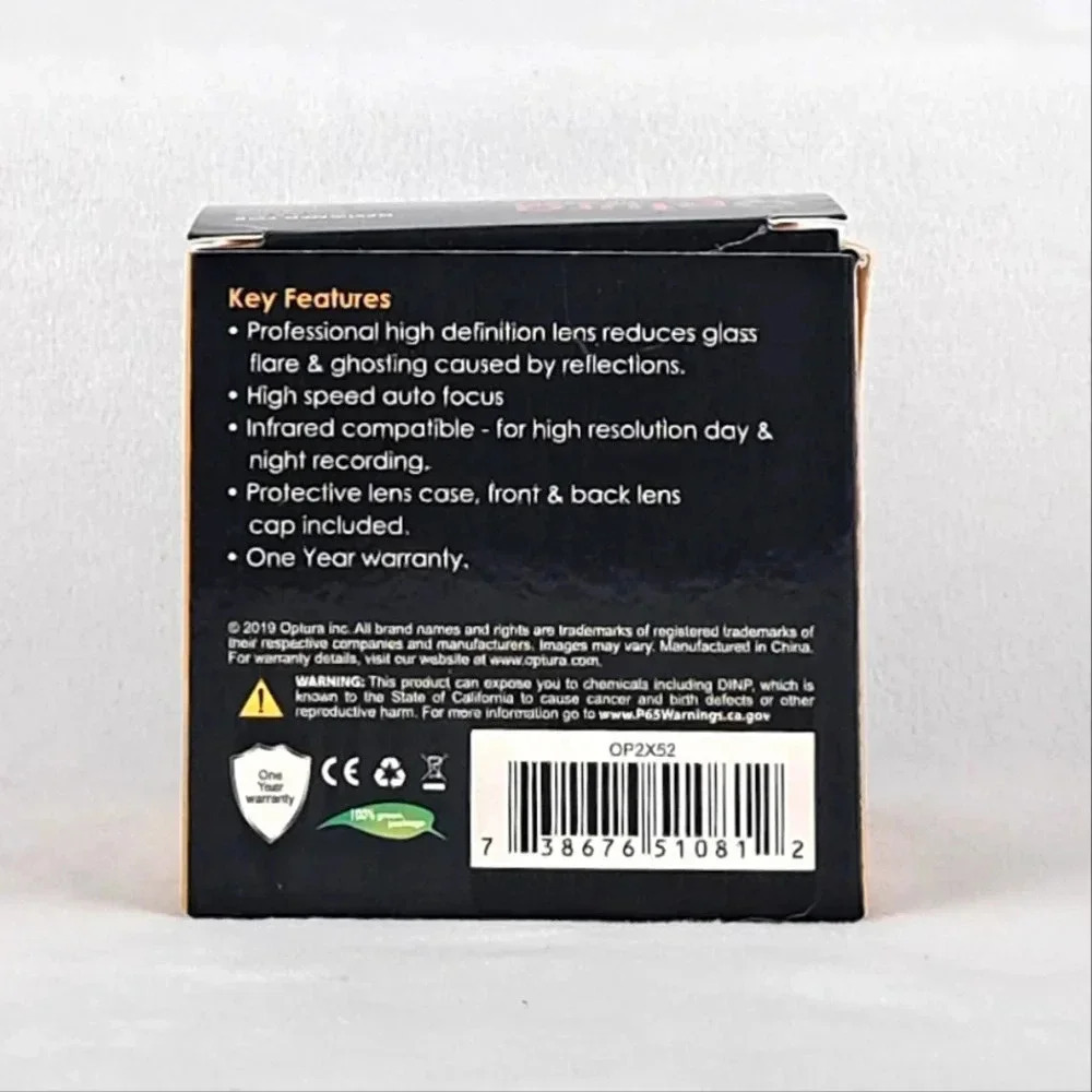 Optura HD 52mm 2.2x Telephoto Lens NEW in Box - Picture 4 of 6